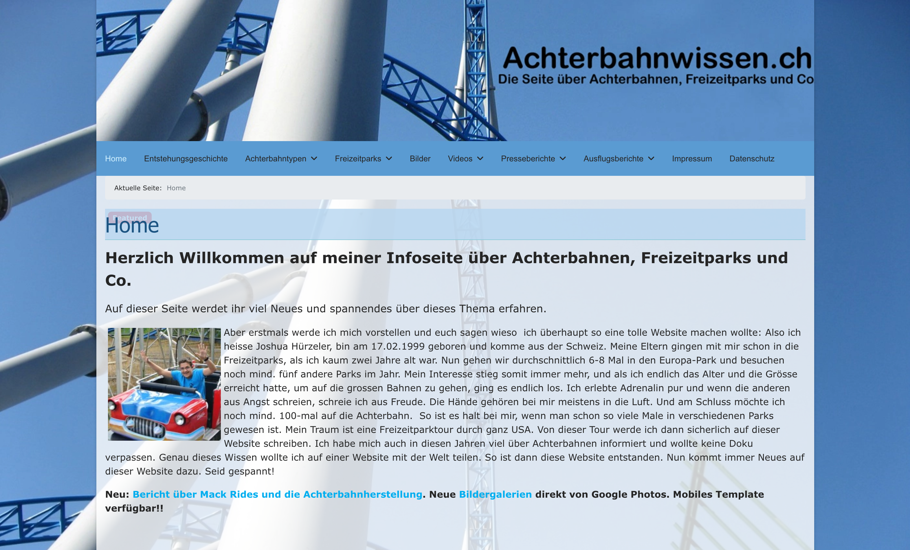 Screenshot Achterbahnwissen